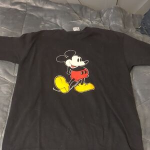 Disney Black Tee with Classic Cartoon Character